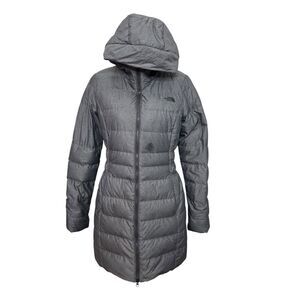 The North Face Gotham II Down Parka Jacket Women’s Size Small Grey Heather Zip